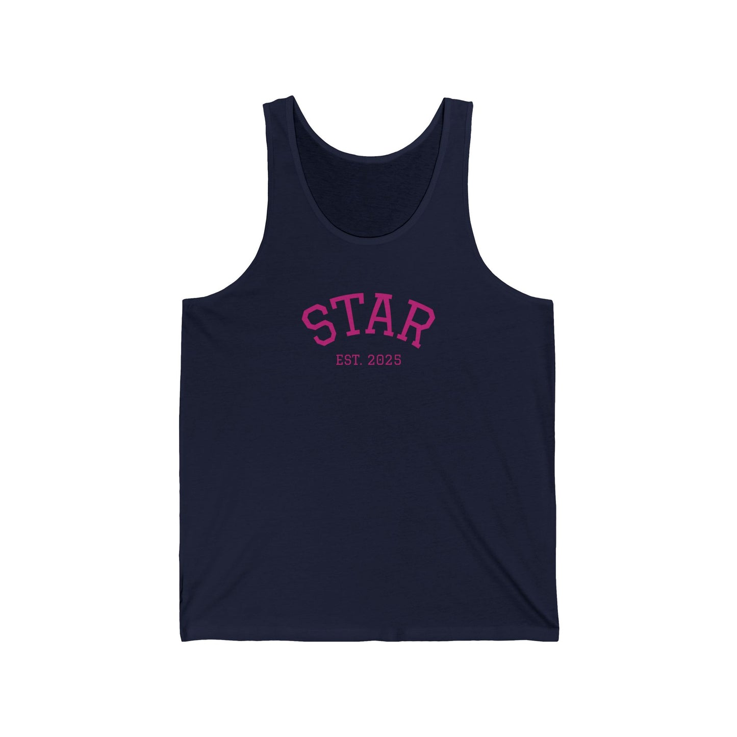 Star Unisex Jersey Tank | Casual Summer Wear, Birthday Gift, Fitness Apparel, Trendy Gift, Everyday Tank Top